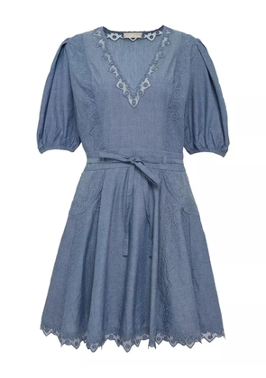 Ulla Johnson V-neck mini dress - Blue