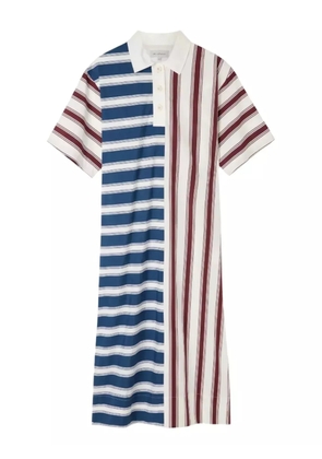 Lee Mathews striped polo dress - Blue