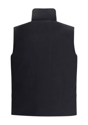 Laminar zip-pocket quilted gilet - Black