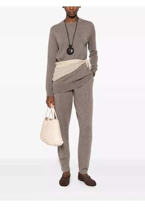 Lisa Yang round-neck cashmere sweater - Brown