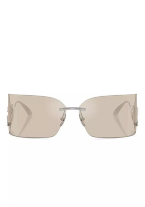 Dolce & Gabbana Eyewear logo-plaque sunglasses - Silver