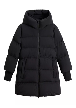 Woolrich Madison hooded oversized coat - Black