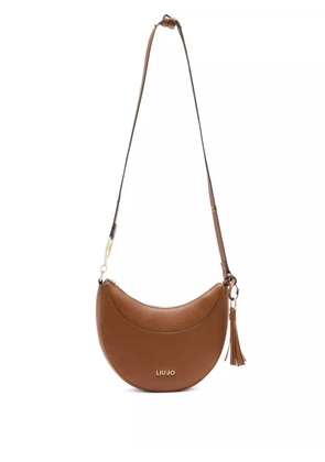 LIU JO medium crescent-shaped tassel satchel bag - Brown
