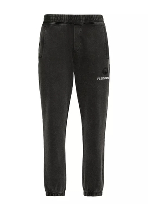 Plein Sport cold-dye logo-embroidered track pants - Black
