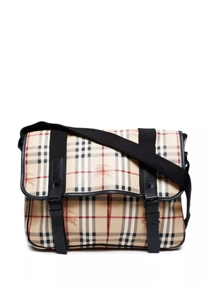 Burberry Pre-Owned 2000-2020s check-pattern shoulder bag - Neutrals