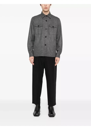Harris Wharf London wool shirt jacket - Grey