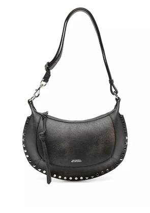 ISABEL MARANT Oskan Moon stud-embellished leather shoulder bag - Brown