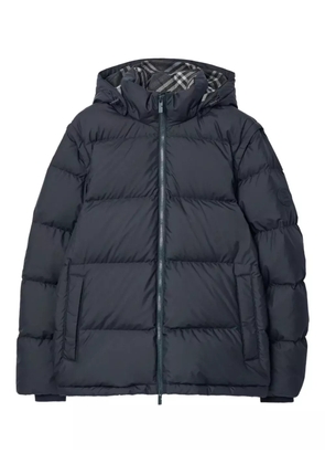 Burberry detachable-sleeve puffer jacket - Blue