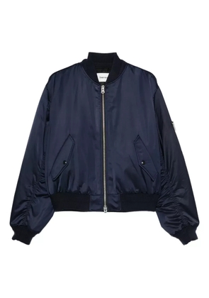 TONYWACK zip-front patch-pocket bomber jacket - Blue