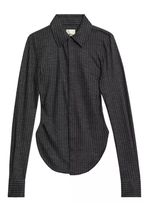 ISABEL MARANT Romea pinstripe shirt - Grey