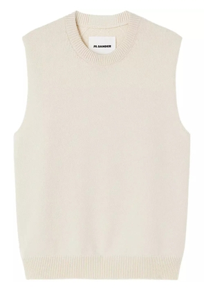 Jil Sander crew-neck sleeveless jumper - Neutrals