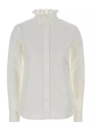 Alexander McQueen ruffle-collar shirt - White