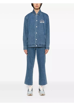 SPORT b. by agnès b. logo-embroidered jeans - Blue