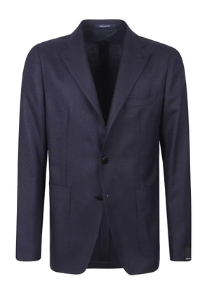 Tagliatore single-breasted wool blazer - Blue