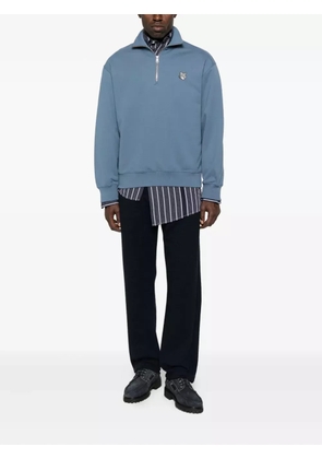 Maison Kitsuné Fox Head half-zip sweatshirt - Blue