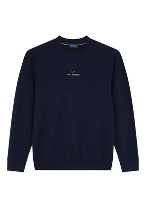 Paul & Shark logo-print cotton sweatshirt - Blue