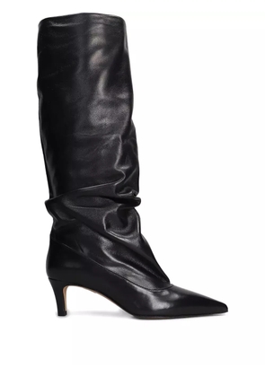The Seller pointed-toe leather boots - Black
