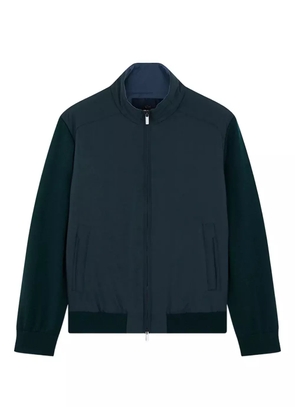 Paul & Shark Typhoon wool-paneled zip-up sweater - Green