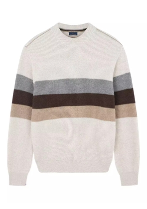 Paul & Shark rib-knit crew-neck sweater - Neutrals