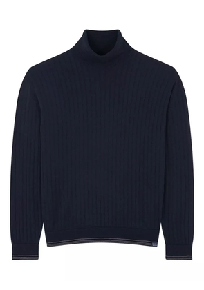Paul & Shark rib-knit turtleneck sweater - Blue