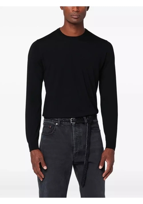 Drumohr round-neck long-sleeve sweater - Black