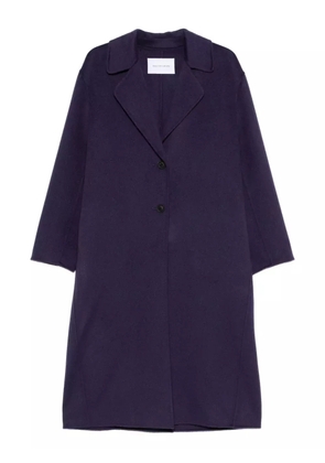 Iris Von Arnim notched-lapel buttoned coat - 5889 PURPLE
