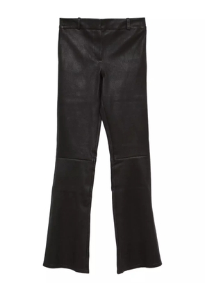 Arma leather flared pants - Black