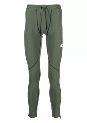 District Vision Lono logo-print performance tights - Green