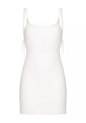 KOROBEYNIKOV ribbed mini dress - White