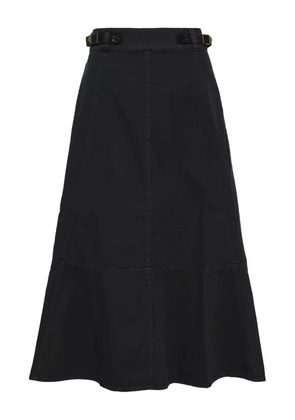 Ulla Johnson Finely belted high-waisted skirt - Black