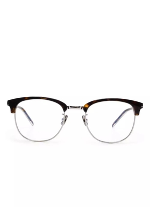 Saint Laurent Eyewear square-frame glasses - Brown