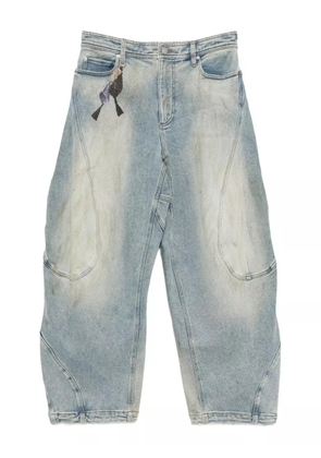 CROQUIS drawstring tapered jeans - Blue