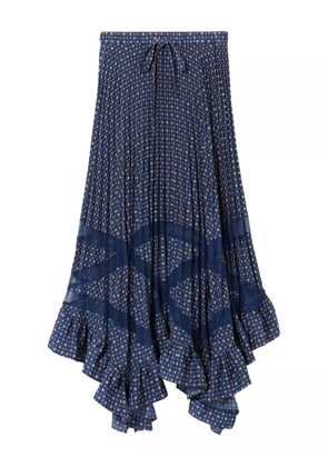 Claudie Pierlot pleated-design maxi skirt - Blue
