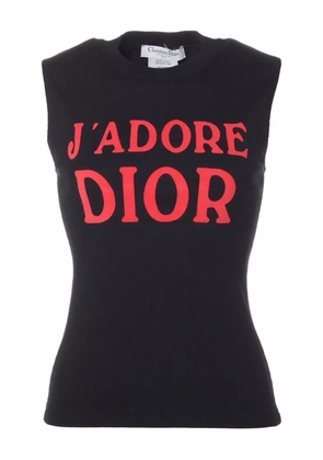Christian Dior Pre-Owned J'adore Dior sleeveless shirt - Black