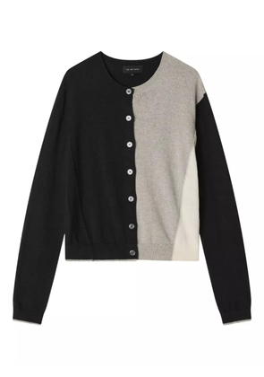 Lee Mathews colour-block button-up cardigan - Black