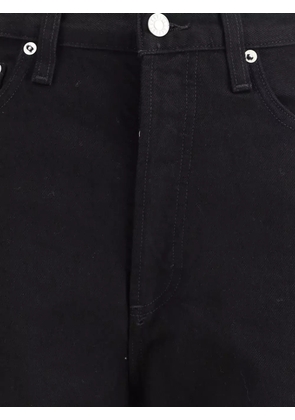 AGOLDE Luna logo-patch jeans - Black
