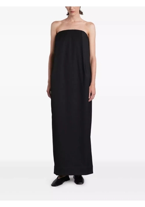 ENTIRE STUDIOS strapless pleated maxi dress - Black