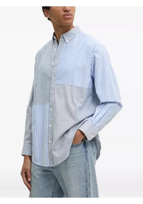 Desigual striped panelled shirt - Blue