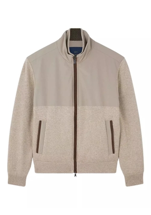 Paul & Shark hybrid zip-up jacket - Neutrals