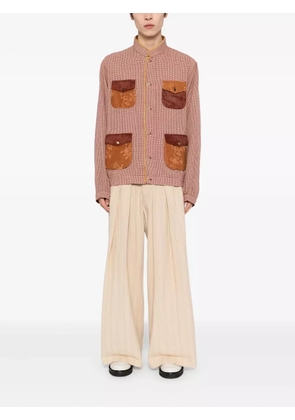 COMMUNS checked jacket - Red