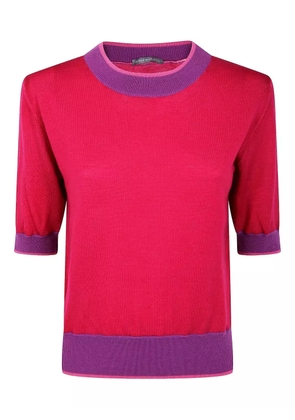 IN BED WITH YOU contrasting-trim jumper - Red