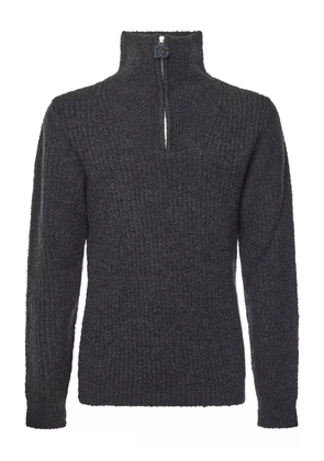 Dolce & Gabbana high-neck zip-up sweater - Grey