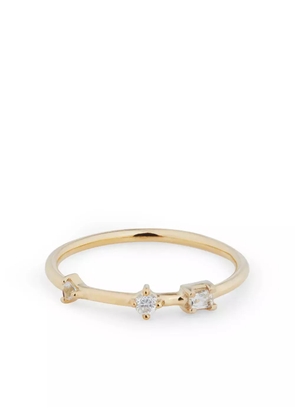 Otiumberg 9kt yellow gold Three Stone Bamboo ring