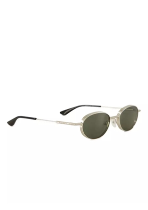 Alexander McQueen Eyewear oval-frame sunglasses - Silver