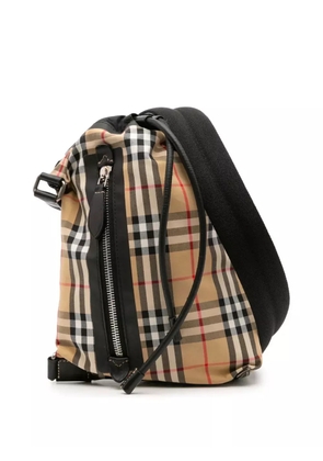 Burberry Pre-Owned 2000-2017 Small House Check Canvas Sailing Sling Bag crossbody bag - Brown