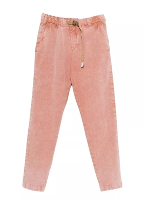 White Sand washed-out corduroy drawstring trousers - Pink