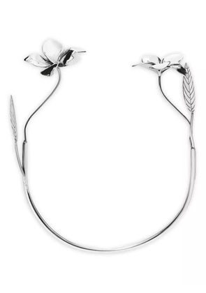 KOROBEYNIKOV flower-embellished necklace - Silver