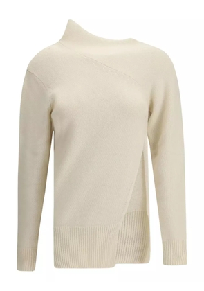 Di Stavnitser asymmetric high-neck sweater - White