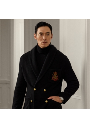 Bullion-Patch Cashmere Blazer Cardigan