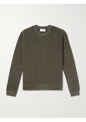 Mr P. - Organic Cotton-Corduroy Sweatshirt - Men - Green - XS